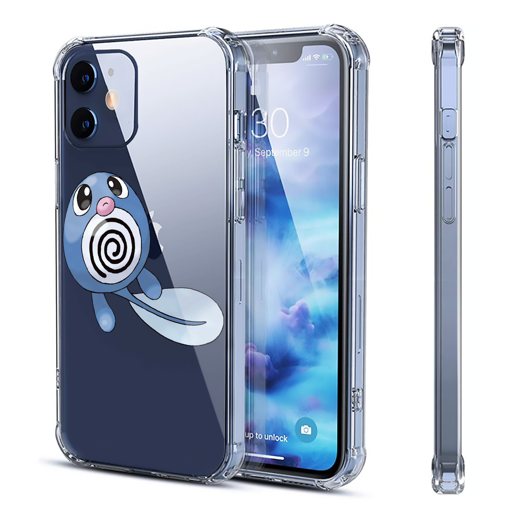 （画像用） ポケットモンスター Pokémon 【iPhone 12シリーズ対応】透明スマホケース（クリアソフトケース）